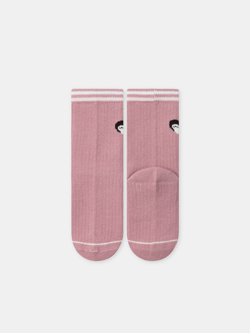 5er-Pack rosa Socken Pinguine für Mädchen