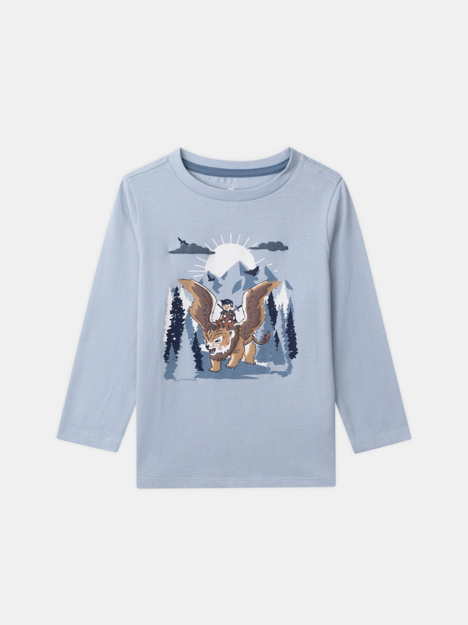 Himmelblauer und marinefarbener Griffon-Pyjama für Jungen
