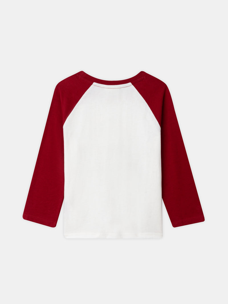 Harry Potter Pyjama bordeaux und ecru mit "Griffindor" Druck für Jungen