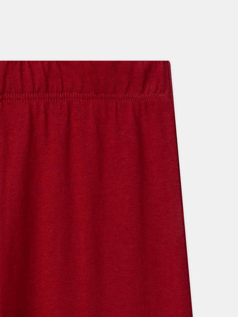 Harry Potter Pyjama bordeaux und ecru mit "Griffindor" Druck für Jungen