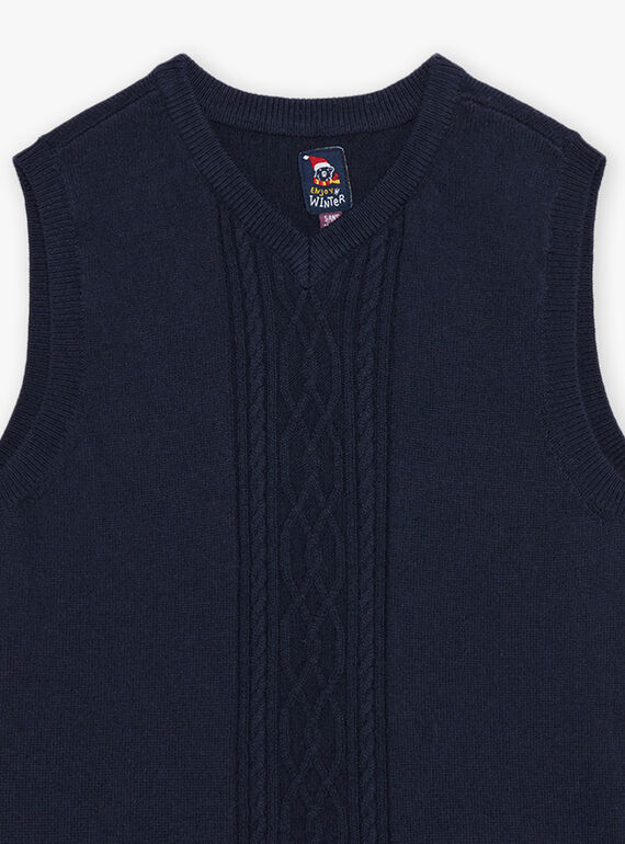 Ärmelloser Pullover aus gedrehter Maschenware DUPULAGE / 22H3PG61PSMC205