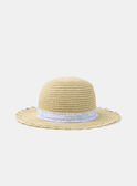 Strohhut mit Blumenmuster KAPETULA / 24E4BFN1CHA009