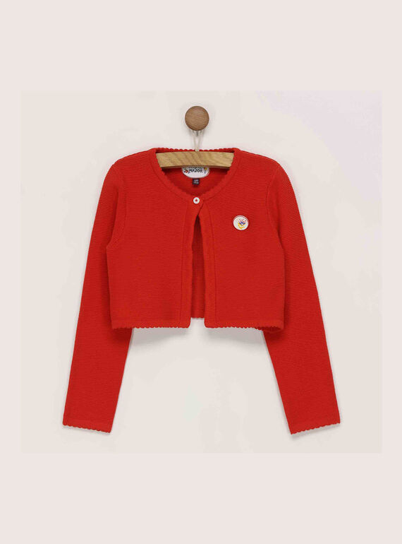 Rote Strickjacke RAFULIETTE / 19E2PFC1CARF505