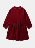 Besticktes Kleid aus Cord LALICHETTE / 24H2PFR1ROBF506