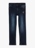Schmale Jeans aus besticktem Raw Denim GOBLACAGE / 23H3PGD1JEAP271