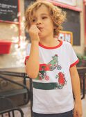 T-Shirt mit Dinosauriermotiven auf Fahrrädern FEMIAGE / 23E3PGB1TMC001