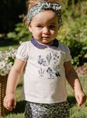 Body T-Shirt mit Blumenstickerei FANELLY / 23E1BFN1BOD001