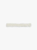 Geflochtenes und besticktes elfenbeinfarbenes Stirnband FREBANETTE / 23E4PFI1BAN005