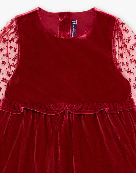 Langärmeliges Kleid aus Samt DAVERA / 22H1BF61ROBF526
