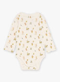 Gerippter Body in Ecru mit Tiermotiven GADENNIS / 23H1BG81BOD001