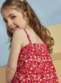 Fuchsiafarbenes Tank Top mit Blumendruck, Kind Mädchen CAUDEBETTE 1 / 22E2PFT3DEB304