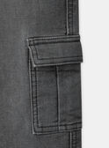 Cargo-Jeans Grau LADIMAGE / 24H3PGQ1JEAK004