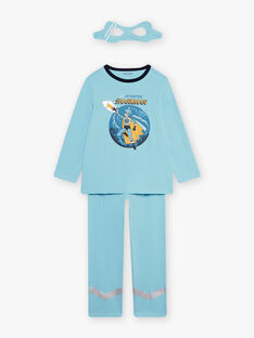 Pyjama Superheldenverkleidung türkis Kind Junge CYJAMAGE3 / 22E5PGE2PYTC216