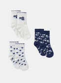 3er-Set geblümte Jacquard-Socken  MADEBORAH / 25E4BF81LC3114