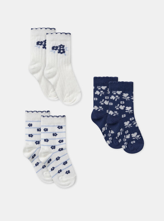 3er-Set geblümte Jacquard-Socken  MADEBORAH / 25E4BF81LC3114