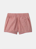 Shorts aus rotem Chambray MLUSHETTE / 25E2PFQ1SHO050