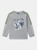 Graues T-Shirt Ritter  LADOUBAGE / 24H3PGQ1TMLJ920