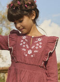 Besticktes Kleid aus Baumwollmusselin MABRODETTE / 25E2PF72ROB511