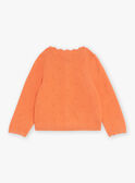 Orangefarbene Strickjacke mit langen Ärmeln GAANNE / 23H1BF71CARE413