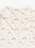 Baby Junge Himmel bedruckt Bodysuit und Schal CAARLO / 22E1BG71BOD001