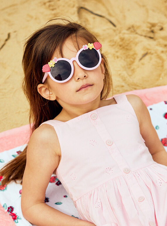 Sonnenbrille mit Blumen und Muscheln für Kind Mädchen CRALUETTE / 22E4PFN1LUSD315