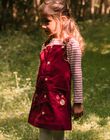 Stachelbeerfarbenes Chasuble-Kleid aus Cord DYAMETTE / 22H2PFU1CHSD307