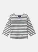 Gestreiftes T-Shirt mit langen Ärmeln LAOLIVIER / 24H1BGQ1TML001