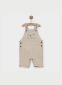Kurze beige Latzhose RANORBERT / 19E1BGE2SAC808