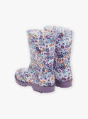 Violette Gummistiefel mit Blumenmuster FAPLUIETTE / 23N10PF11D0C708