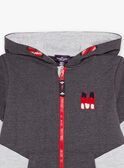 Kapuzen-Sweatshirt grau mit M-Stickerei FRIGILAGE / 23E3PGJ2JGHJ921