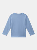 Himmelblaues T-Shirt aus Jersey mit „Gitarristendachs“-Motiv LETICHAGE / 24H3PGJ1TMLC236