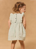 Gestreiftes Kleid mit Glanzgarn MAPATRICIA / 25E1BFO1ROB001