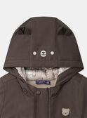 2-in-1-Parka mit langen Ärmeln in Braun oder Beige mit Bärenprint, Baby, Jungen NINATHAN / 25H1BGE1PAR816