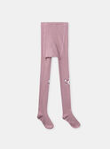 Strumpfhose, rosa mit Einhornkopf-Print an den Knien, Mädchen NICOETTE / 25H4PFS1COL001