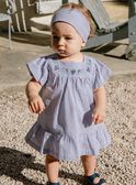 Kleid aus Seersucker mit Vichykaro-Print FANONO / 23E1BFN1ROB070