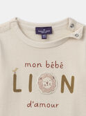 Langärmeliges T-Shirt mit Löwe MAACHILE / 25E1BG71TML114
