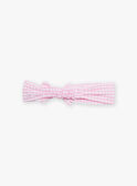 Ecru-Stirnband mit Gingham-Print FASINDY / 23E4BFS2BAN001