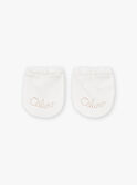 Handschuhe zur Geburt in Ecru aus Baumwolle LOU / 24H0AM11MFN001