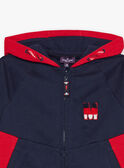 Kapuzen-Sweatshirt mit Stickerei M in marineblau FRIBORAGE / 23E3PGJ3JGH070