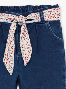 Baby Girl's bedruckte Jeans und Gürtel BAANGELE / 21H1BF11PANP270