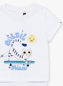 Weißes Body-T-Shirt mit kurzen Ärmeln LABILLY / 24H1BGI2BOD000