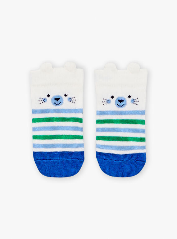 Weiße Socken mit Streifenmuster LABERNIE / 24H4BGI1SOB000