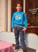 Molton-Sweatshirt mit Dino KLAJUDAGE / 24E3PGN1SWE701