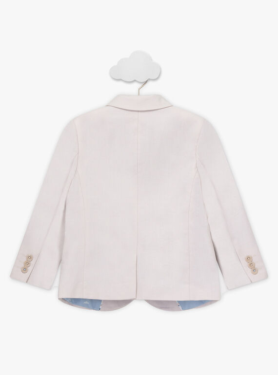 Anzugjacke für Jungen, beige TICOSTAGE / 20E3PGJ1VES808