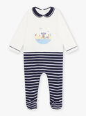 Gestreifter Strampler für Baby Junge mit Koala-Motiv am Strand CEFINN / 22E5BG42GRE070