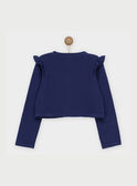 Marineblaue Strickjacke REROETTE / 19E2PFE1CAR070