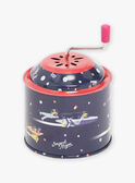 Rotes Spieluhrrad mit Weltraummotiv SMATI0036ESPACE / 23J7GM71BAM099