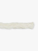 Geflochtenes und besticktes elfenbeinfarbenes Stirnband FREBANETTE / 23E4PFI1BAN005