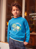 Molton-Sweatshirt mit Dino KLAJUDAGE / 24E3PGN1SWE701