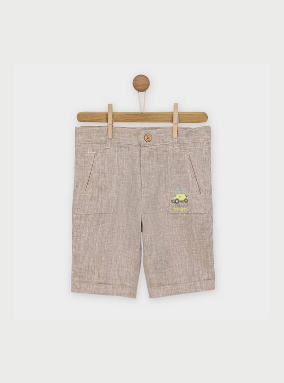 Beigefarbene Bermuda Shorts RYESAGE / 19E3PGR3BER009